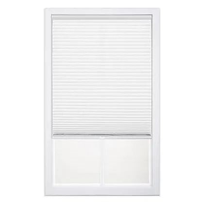 DEZ Furnishings Cordless 1" Light Filtering Cellular Shade, White