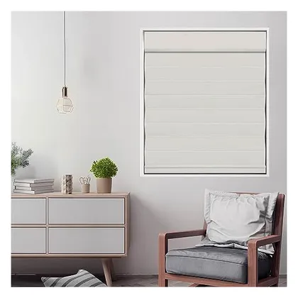 DEZ Furnishings Cordless Blackout Roman Cellular Shade, Ivory