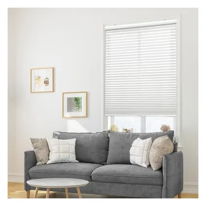 DEZ Furnishings Cordless 1" Signature Light Filtering Cellular Shade, White